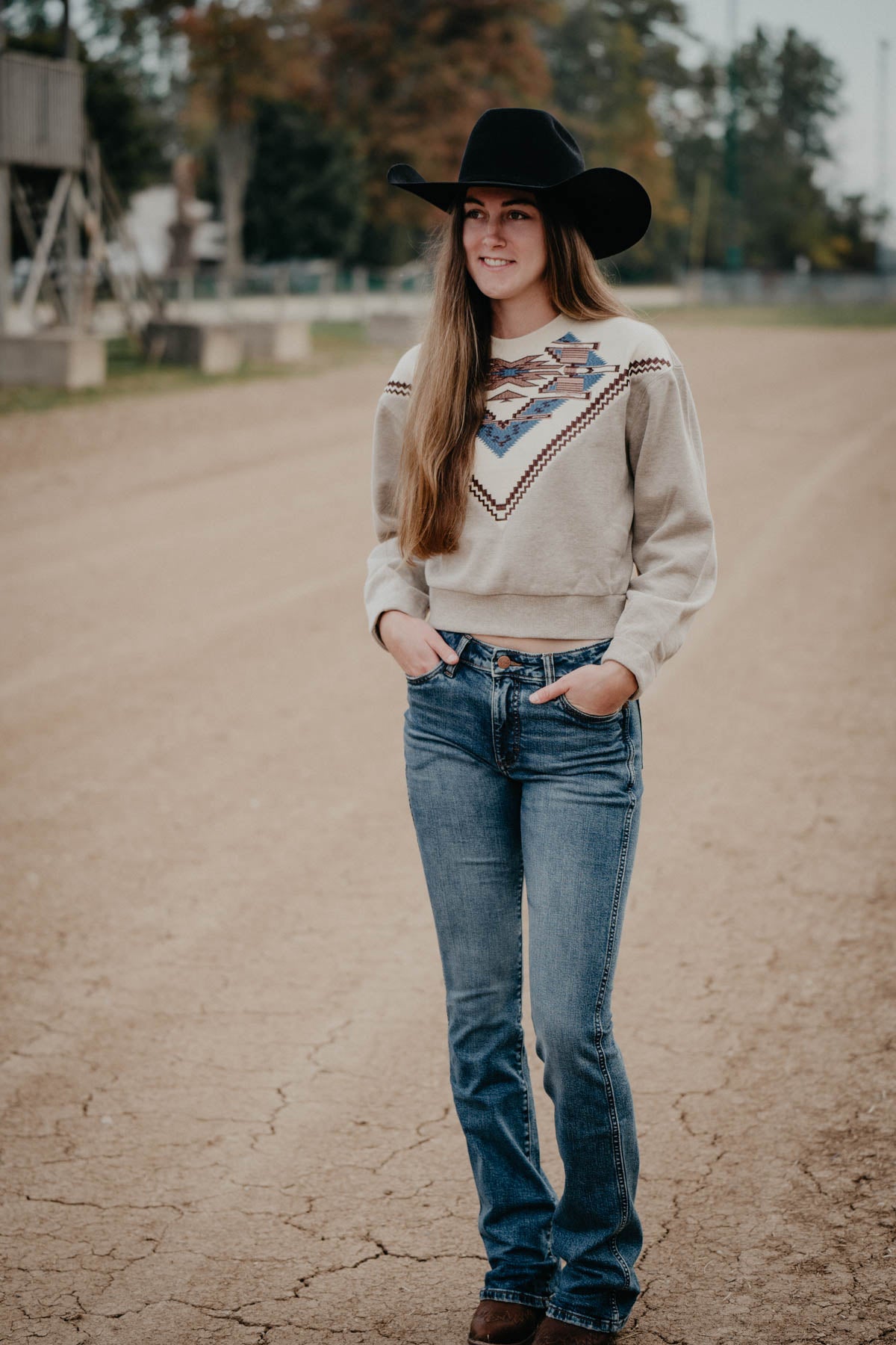 'Brindle' Ariat Women's Embroidered Chimayo Retro Pullover (XS - XXL)