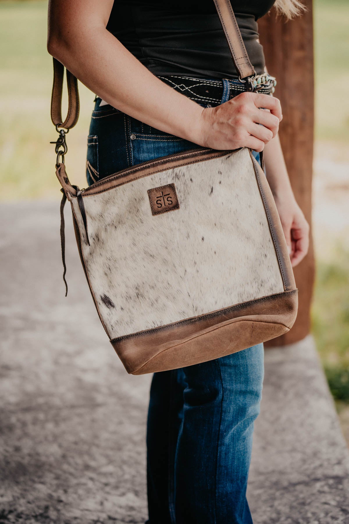 Cowhide crossbody bag online