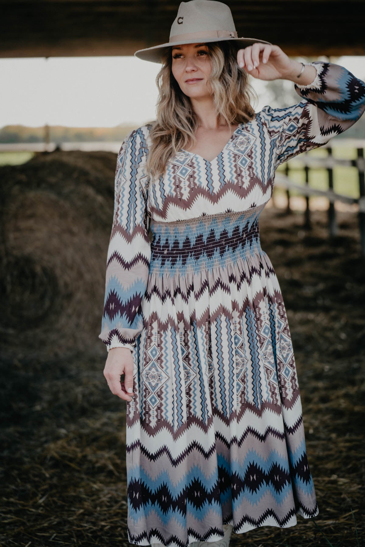 'Two Columns' Ariat X Chimayo Dress (XS - XL)