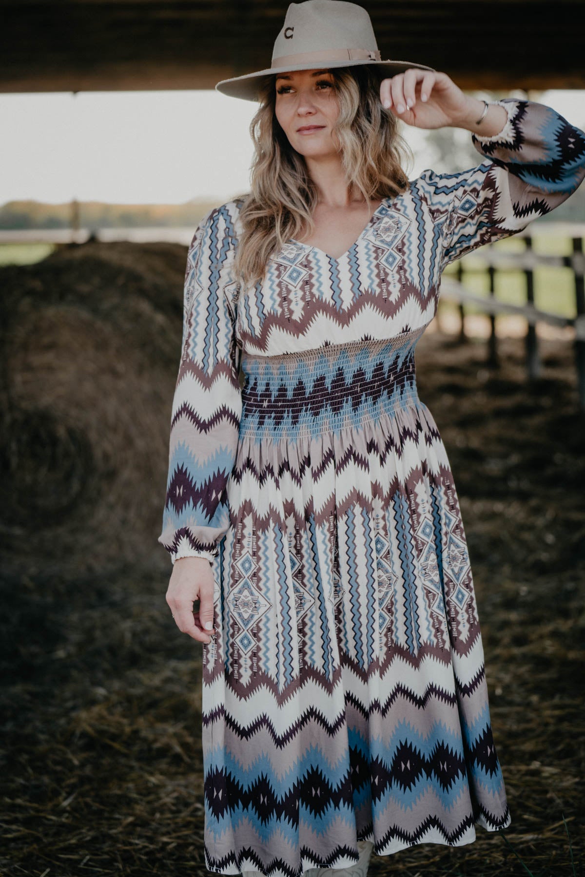'Two Columns' Ariat X Chimayo Dress (XS Only)