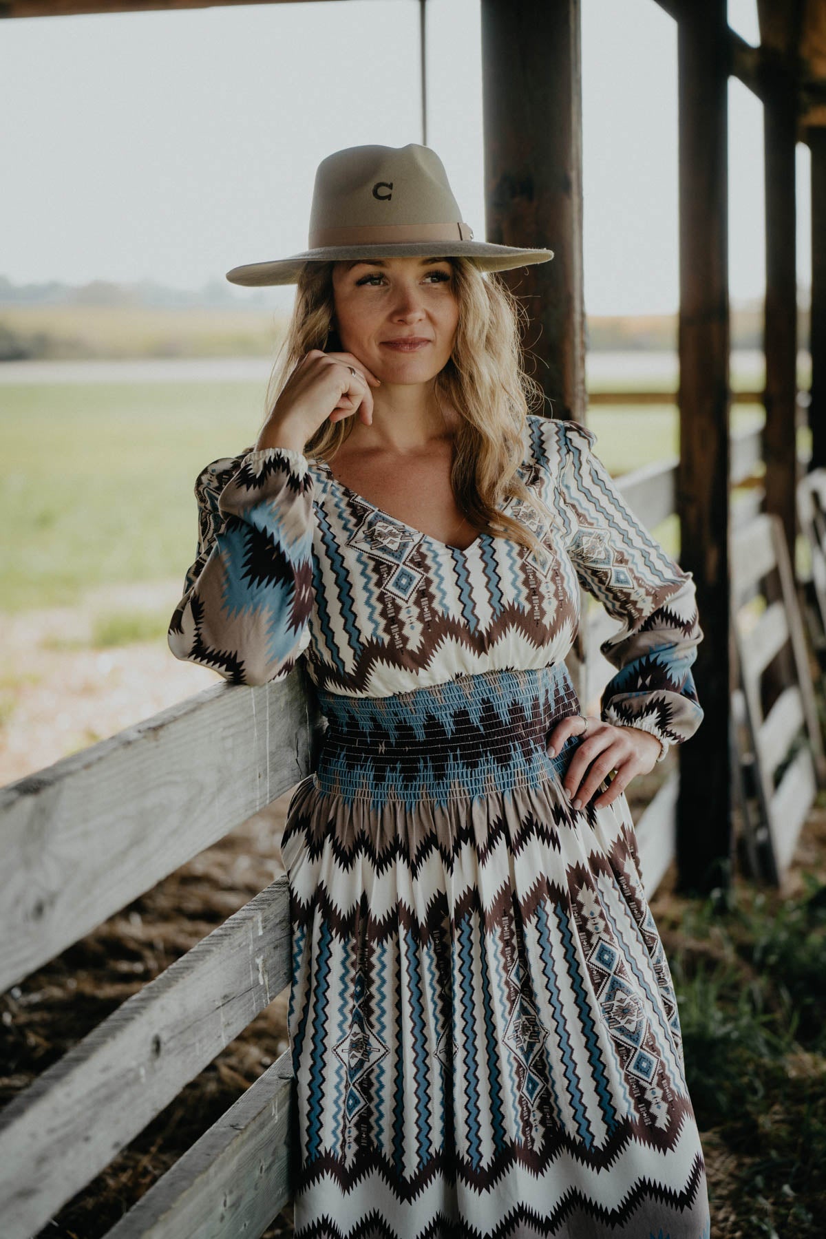 'Two Columns' Ariat X Chimayo Dress (XS Only)