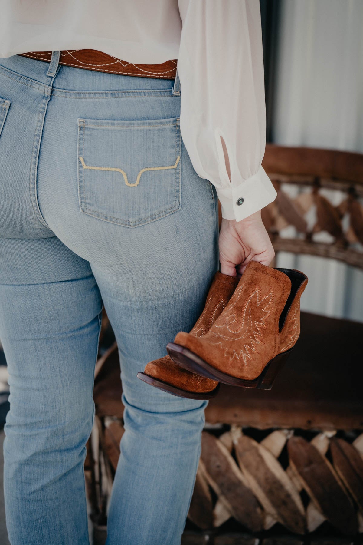 Ariat Dixon Ankle Bootie - Penny Suede