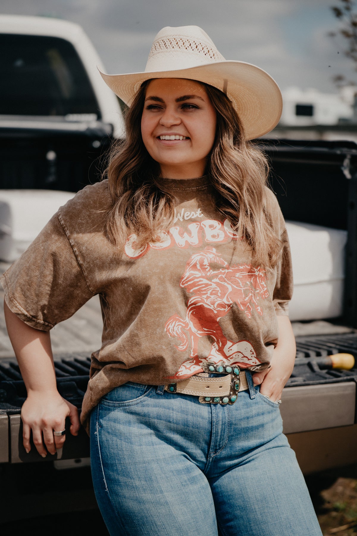 'Saige' Women's Wild Toffee T-shirt (XS-XXL)