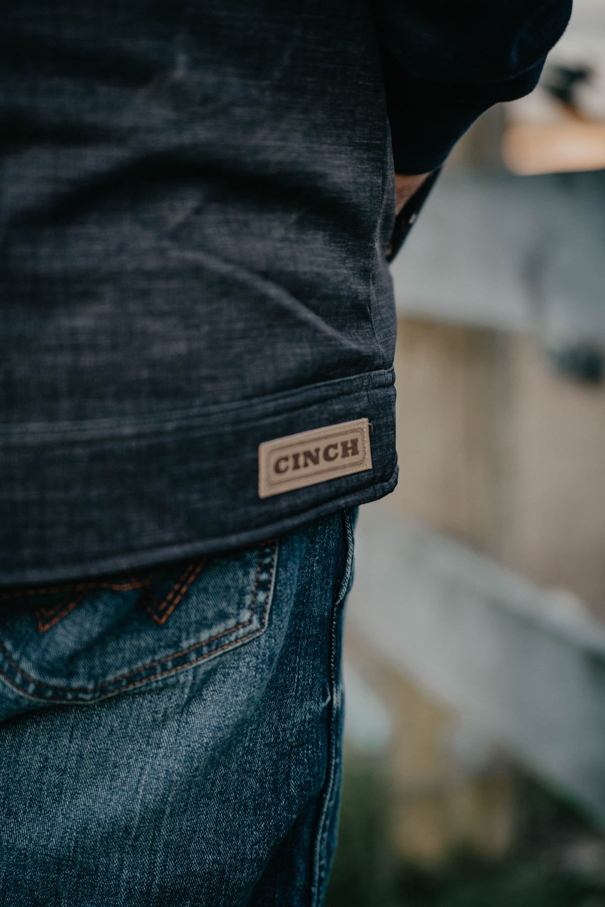 Men's CINCH Charcoal Bonded Soft Shell Vest (S - XXL)