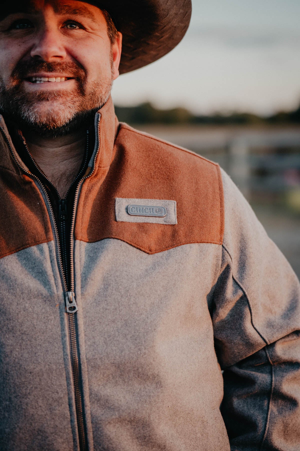 Men's CINCH Grey 'Wooly' Jacket (S - XXL)