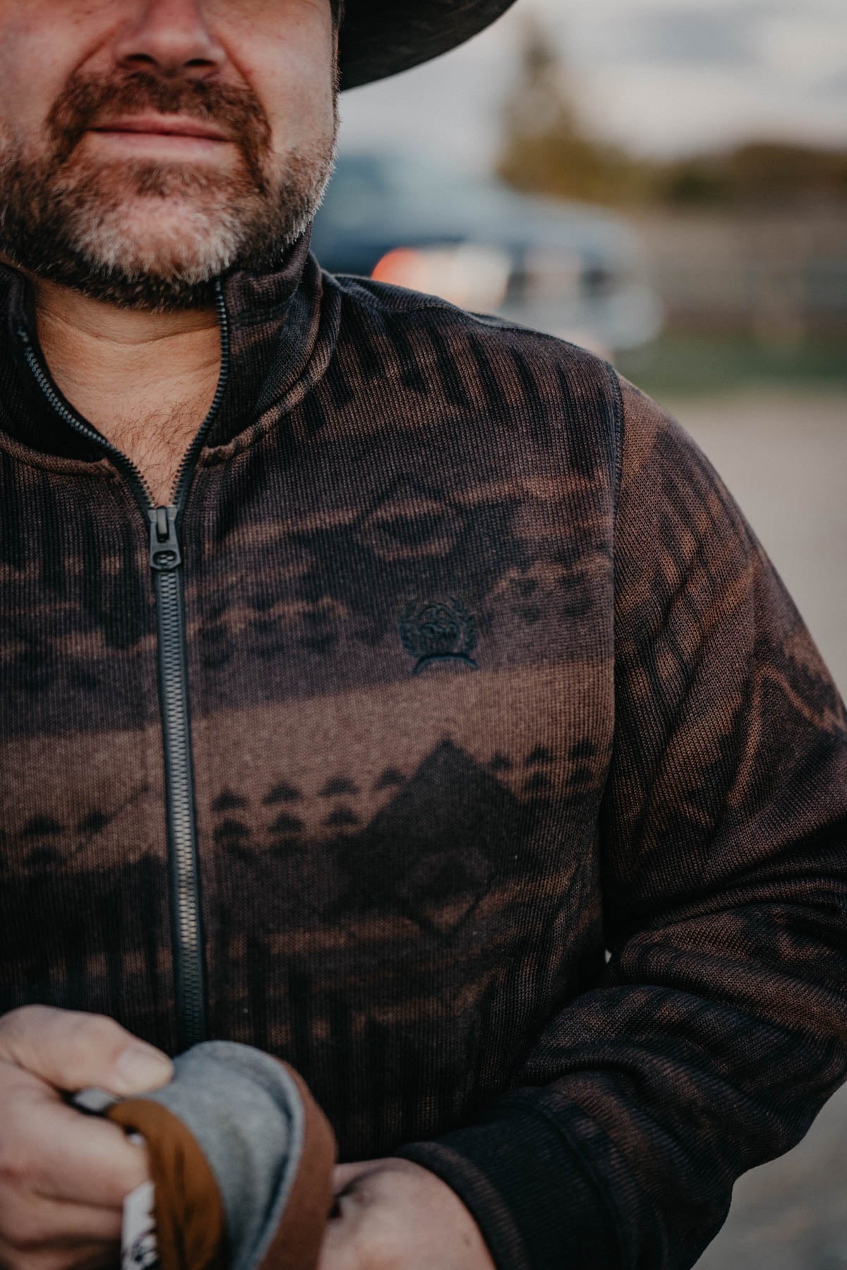 Men's 1/2 Zip Brown CINCH Sweater (S - XXL)