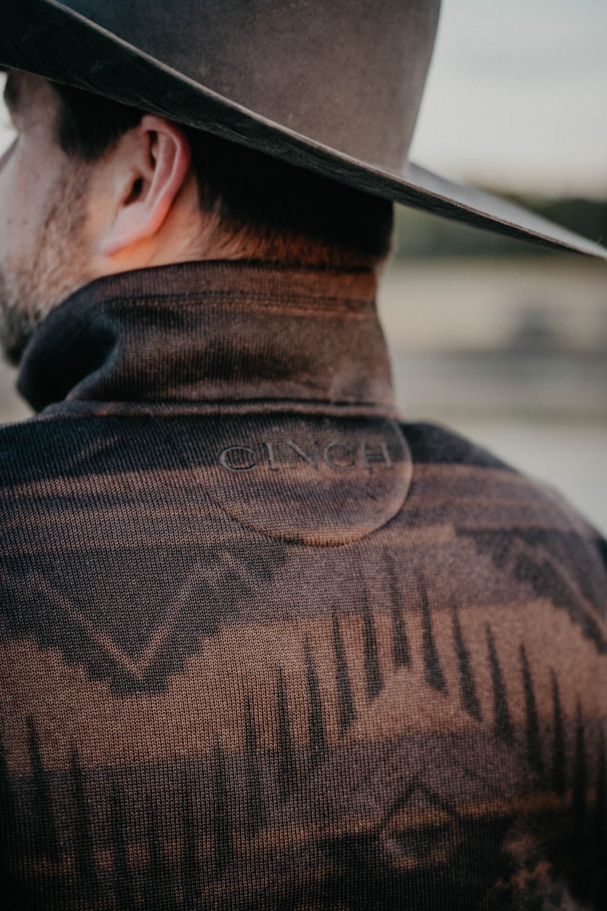 Men's 1/2 Zip Brown CINCH Sweater (S - XXL)