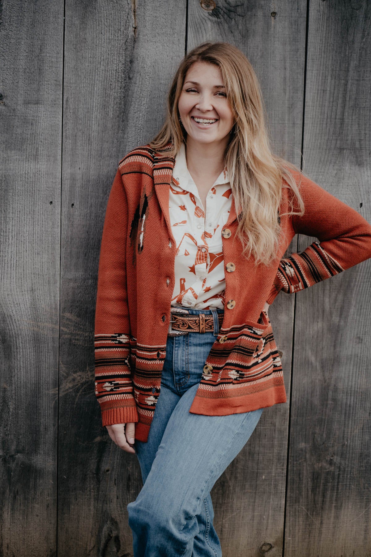 'Avalon' Vintage Inspired Horse Cardigan (3 Colours; S - XXL)