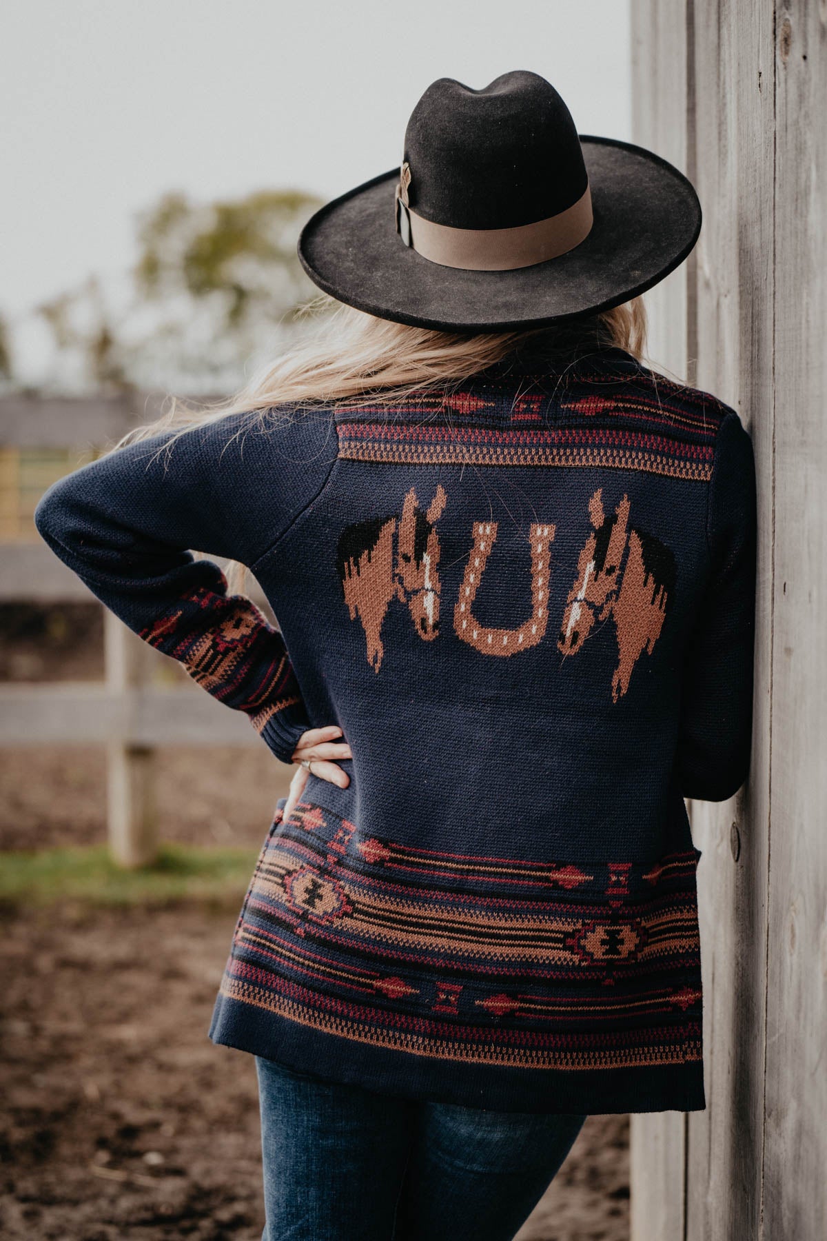 'Avalon' Vintage Inspired Horse Cardigan (3 Colours; S - XXL)