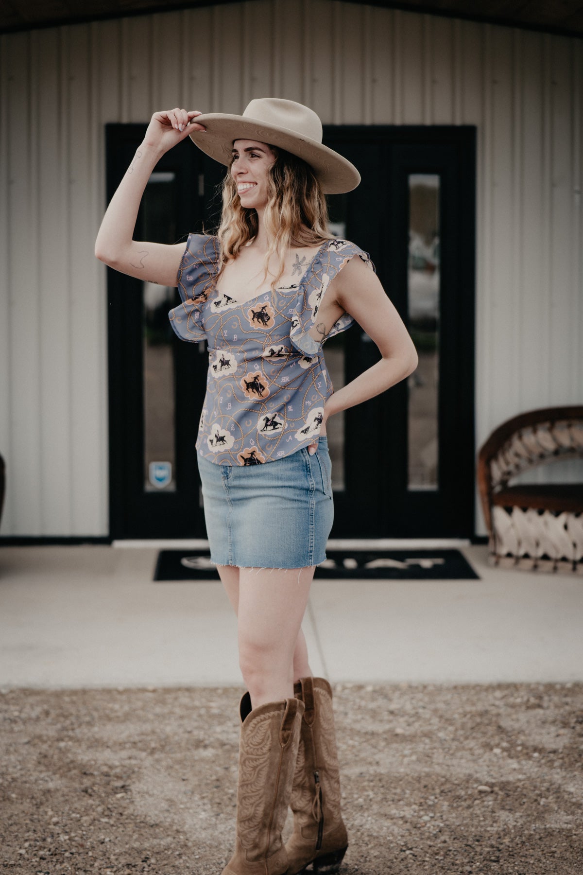 'Lasso Lady' Blouse (XS-2X)
