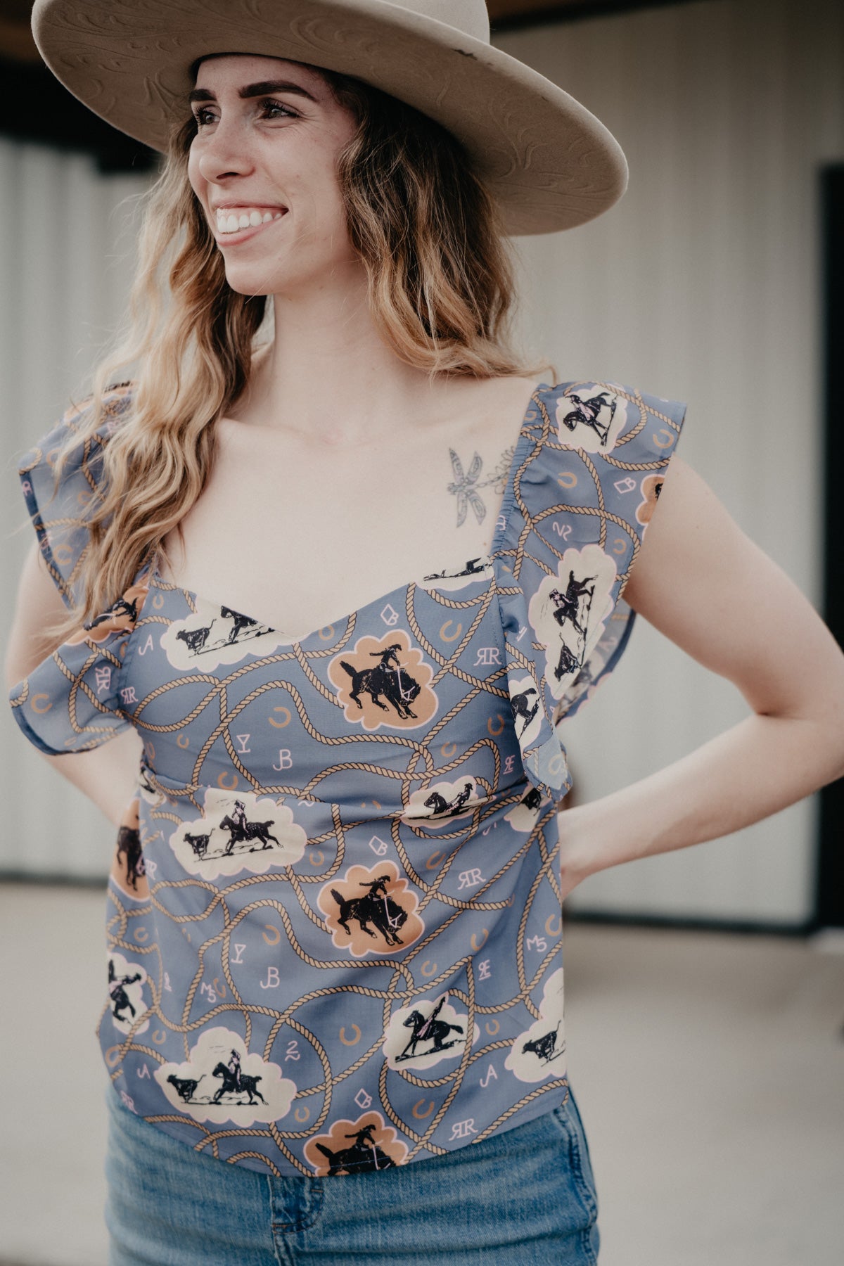 'Lasso Lady' Blouse (XS-2X)