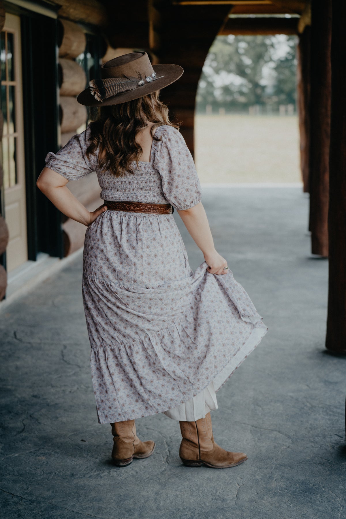 'Lucy' Paisley Print Tiered Midi Dress (S-L)