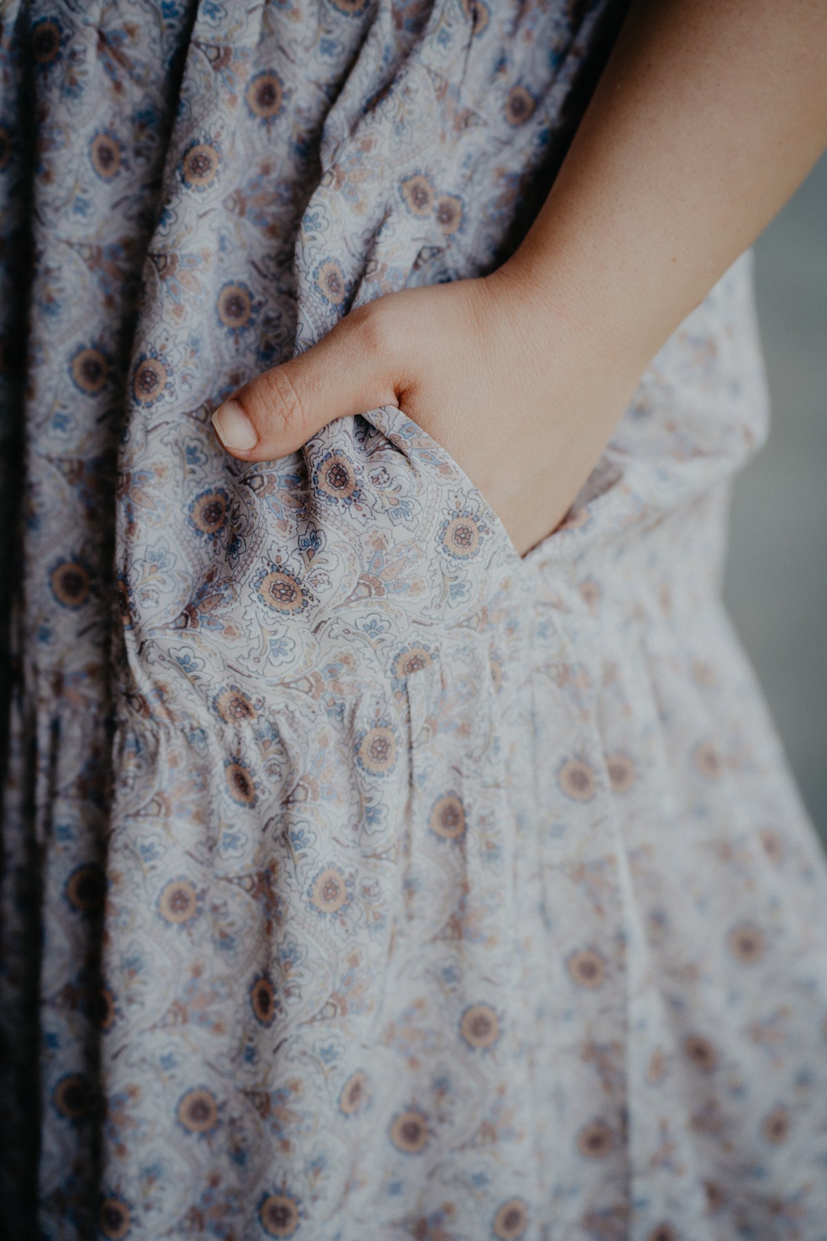 'Lucy' Paisley Print Tiered Midi Dress (S-L)