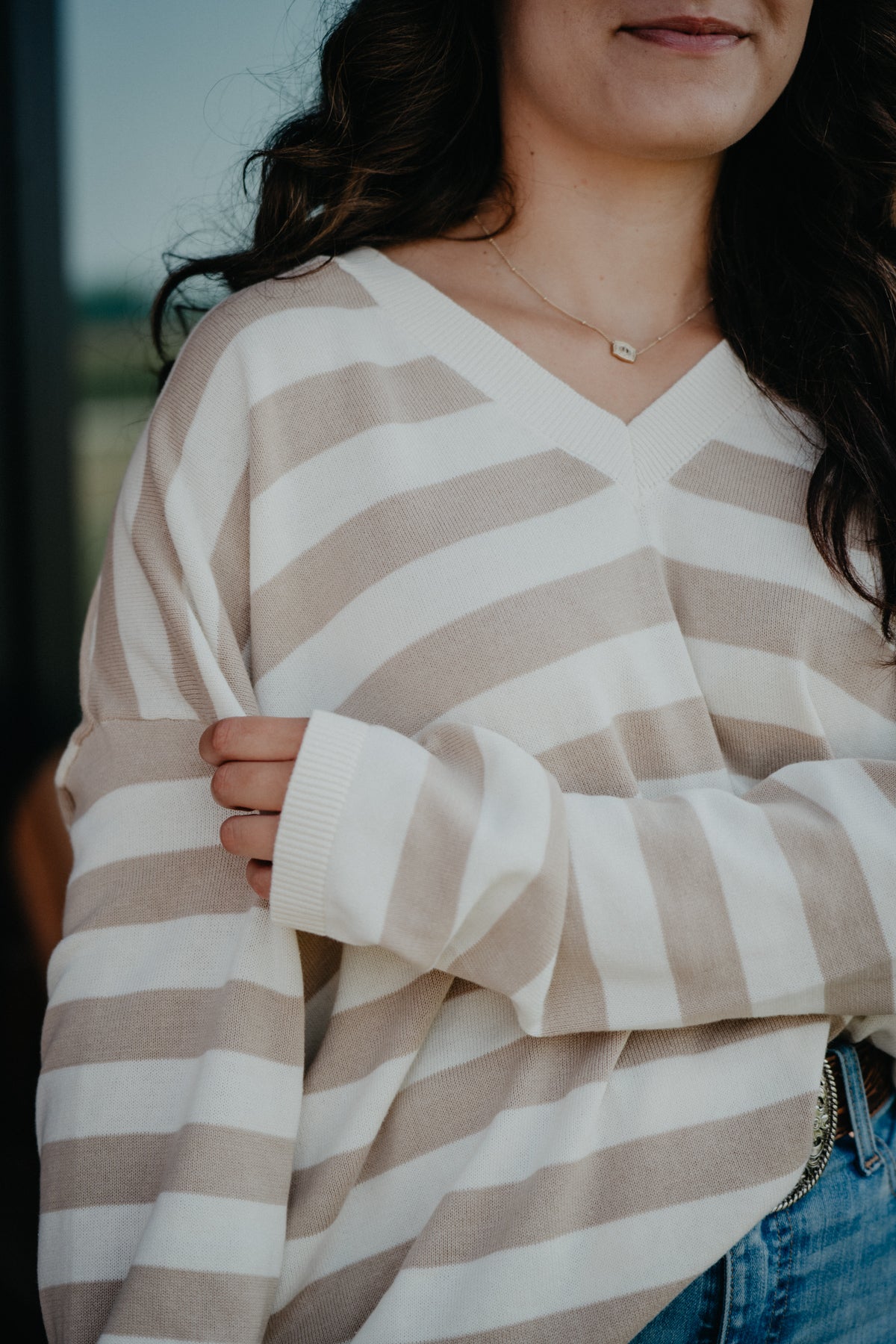 'Cordelia' Lightweight Striped Sweater (S-L)
