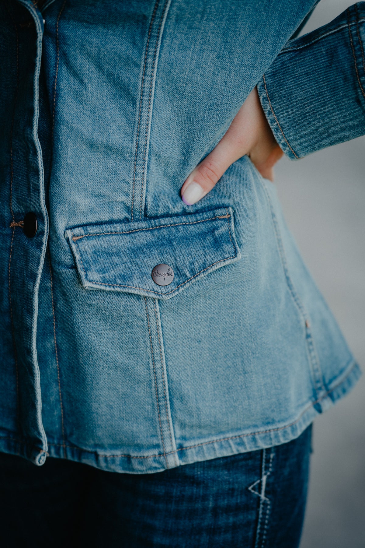 'Danielle' Wrangler Denim Blazer (M-XL)
