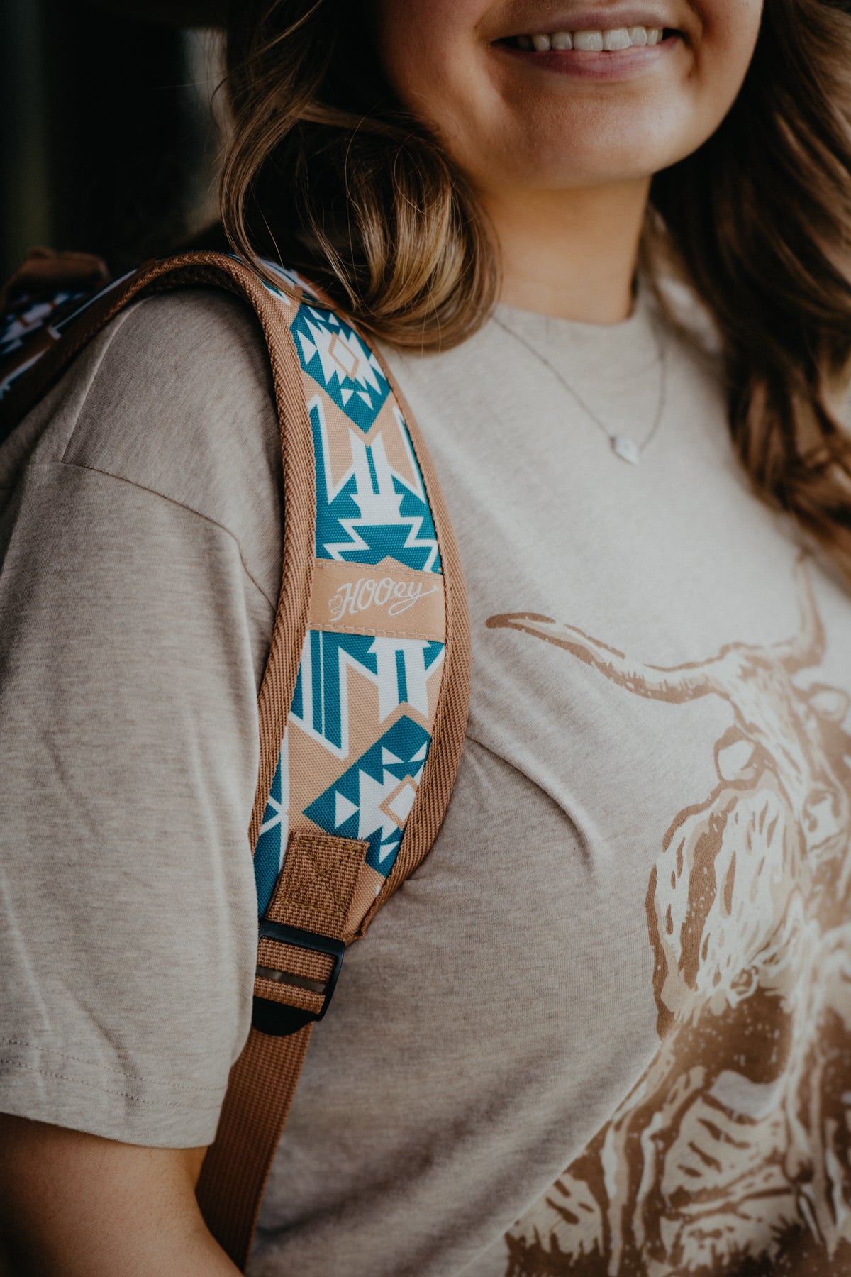 Rockstar Hooey Aztec Teal/Tan Aztec Backpack