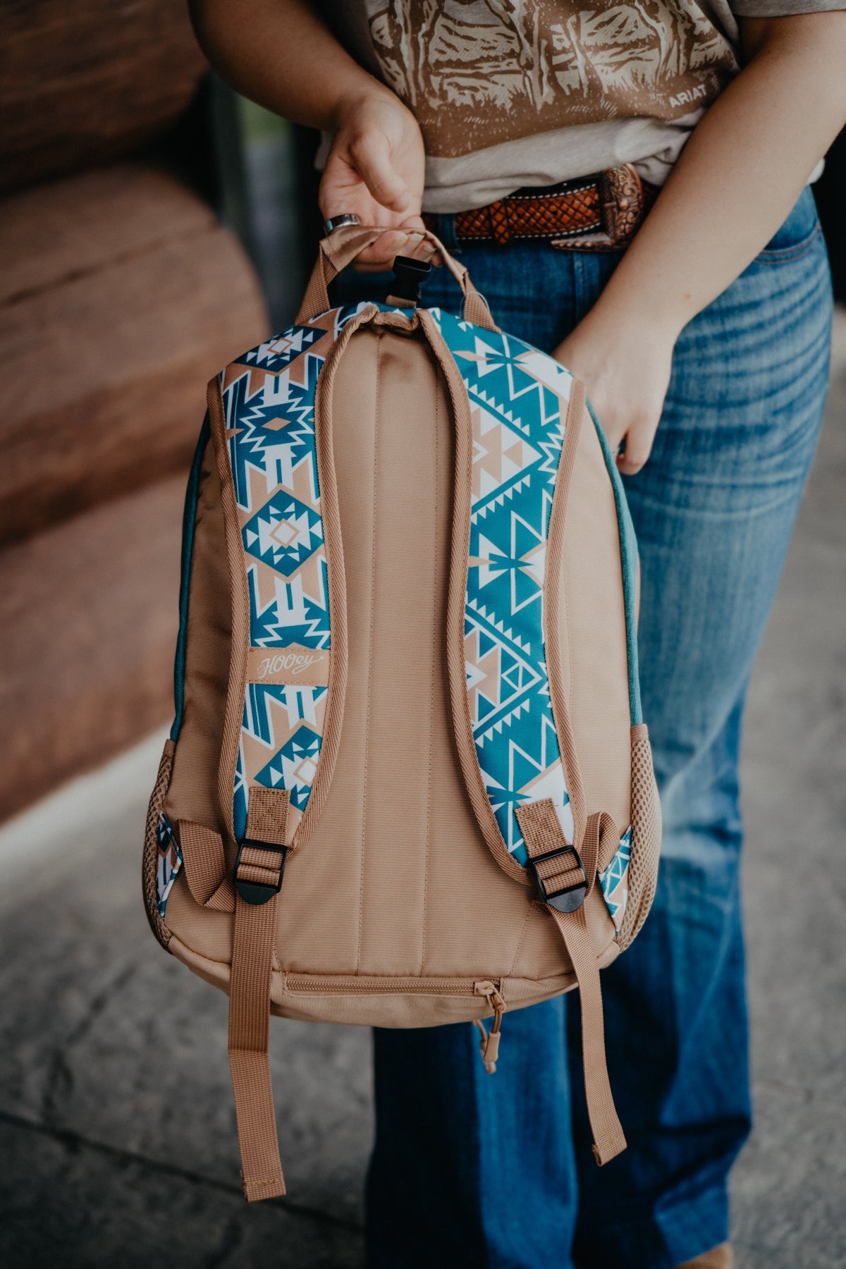 Rockstar Hooey Aztec Teal/Tan Aztec Backpack