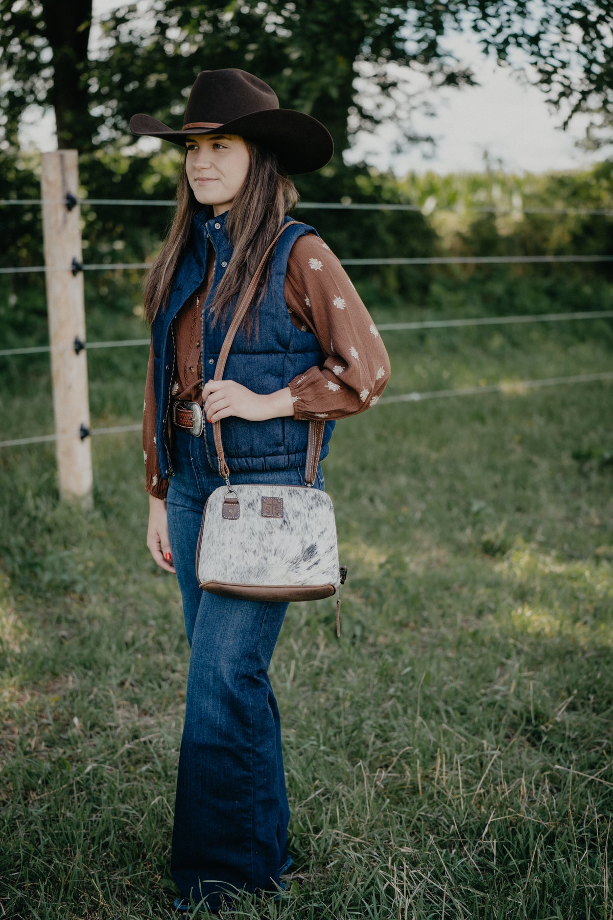 'Weezy' Cowhide Crossbody by STS Ranchwear
