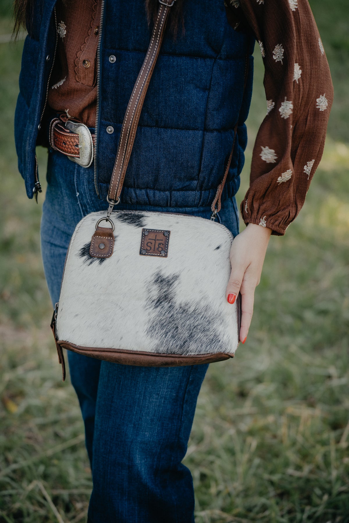 'Weezy' Cowhide Crossbody by STS Ranchwear