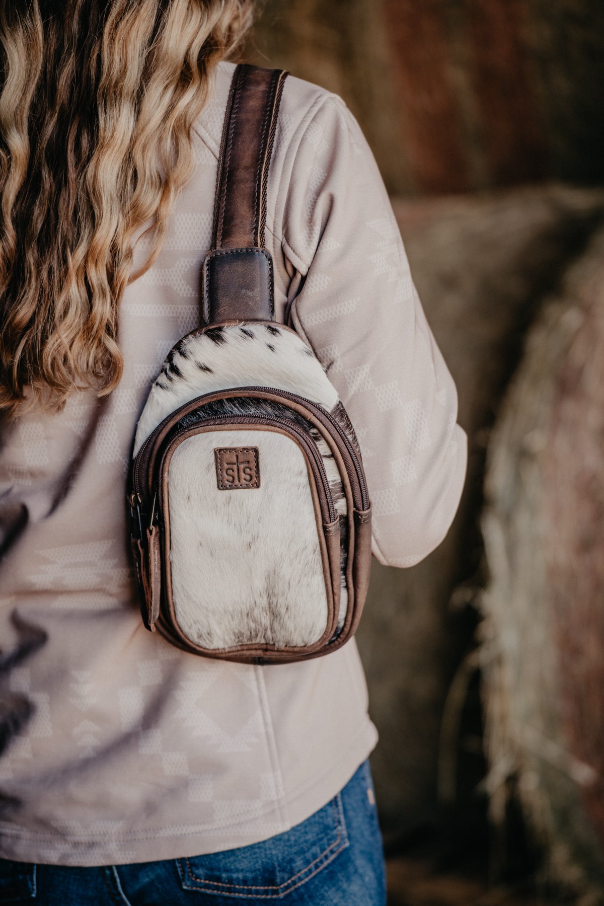 Cowhide Sojourner Sling Bag by STS Ranchwear