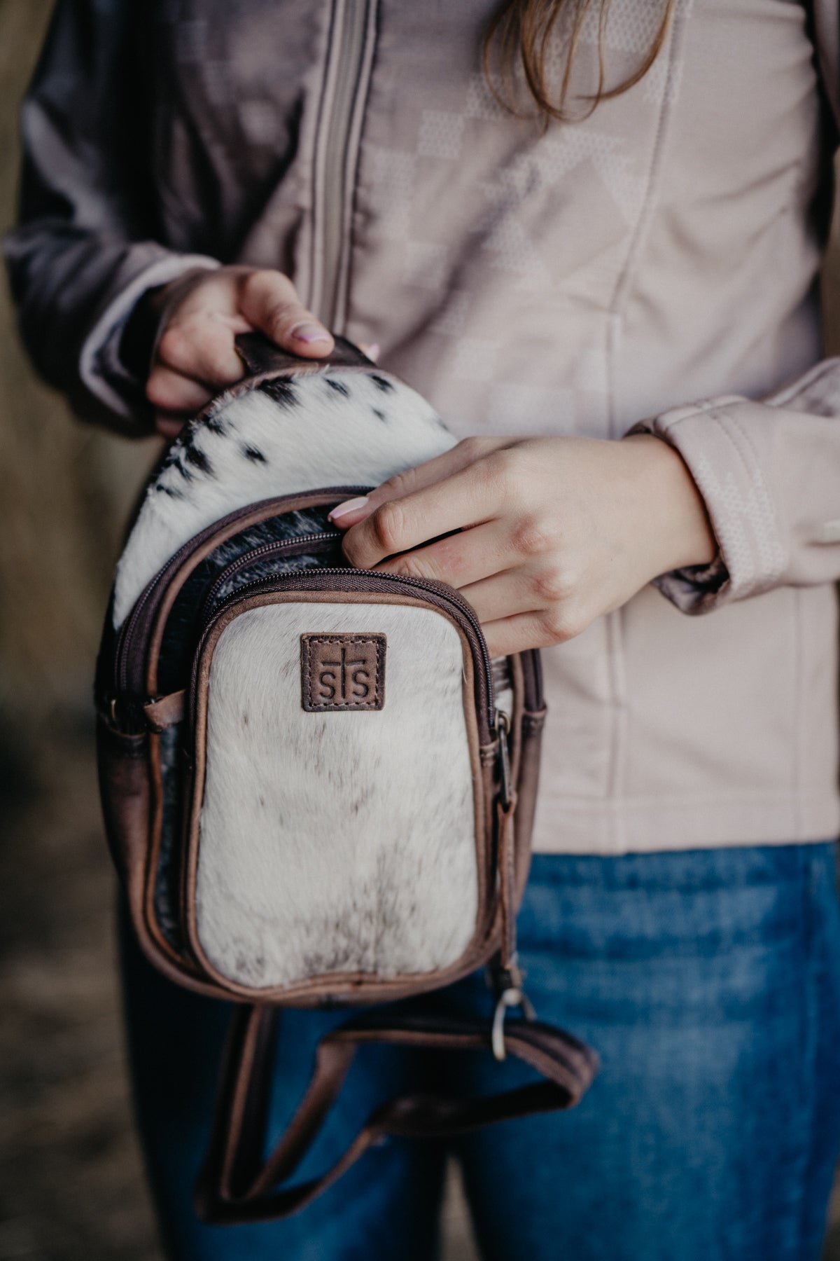 Cowhide Sojourner Sling Bag by STS Ranchwear