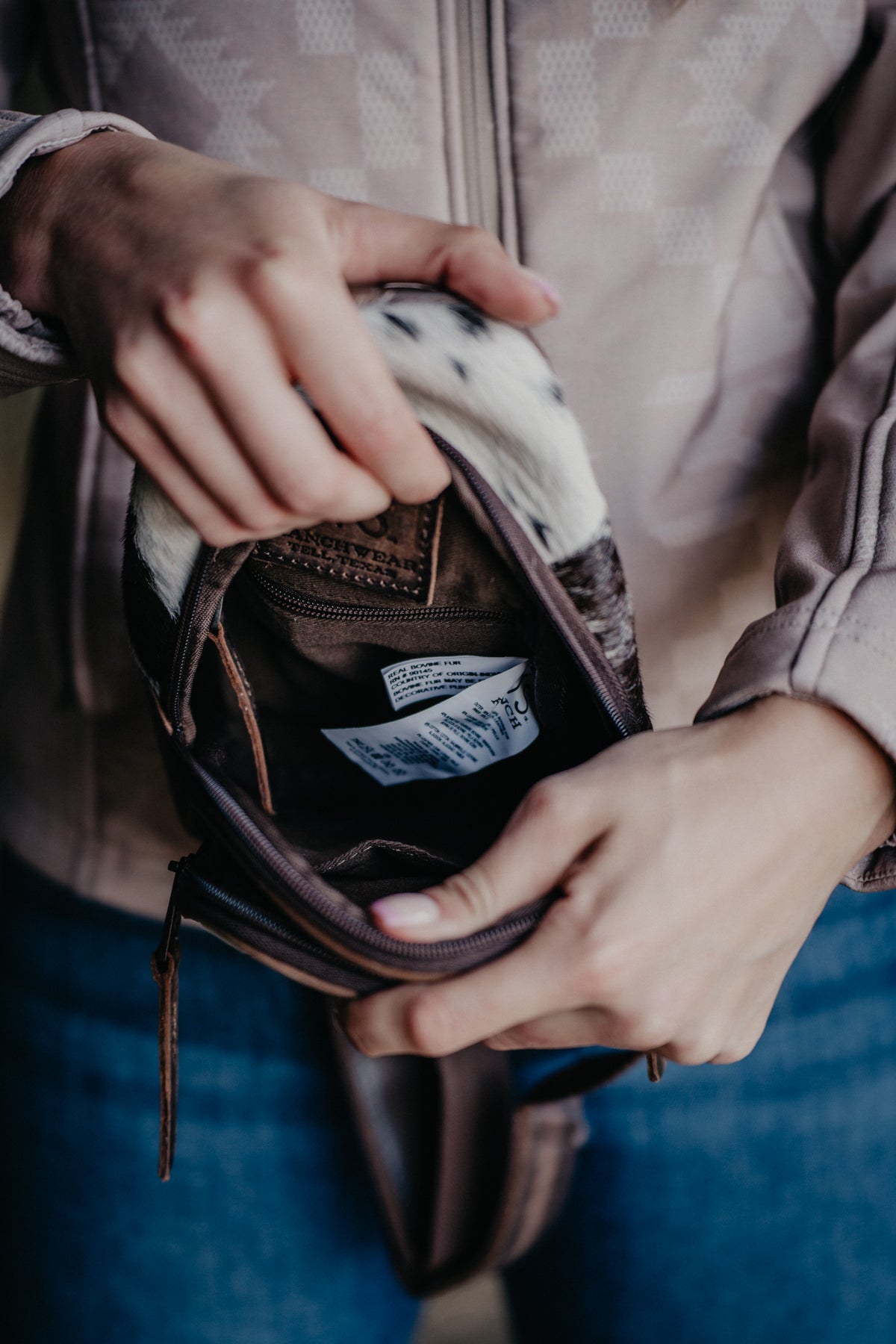 Cowhide Sojourner Sling Bag by STS Ranchwear