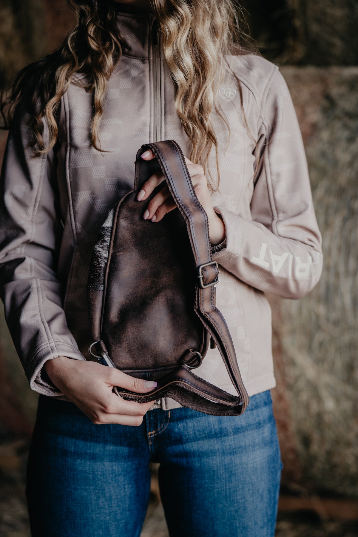Cowhide Sojourner Sling Bag by STS Ranchwear