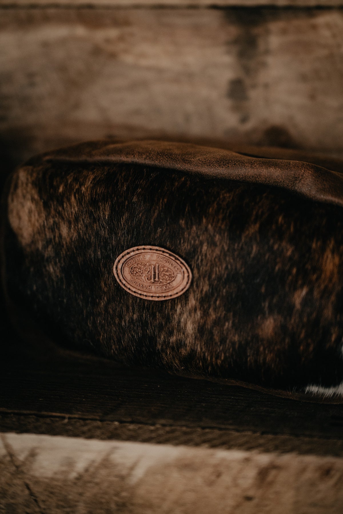 Cowhide Toiletry Case / Shaving Kit by Double J Saddlery
