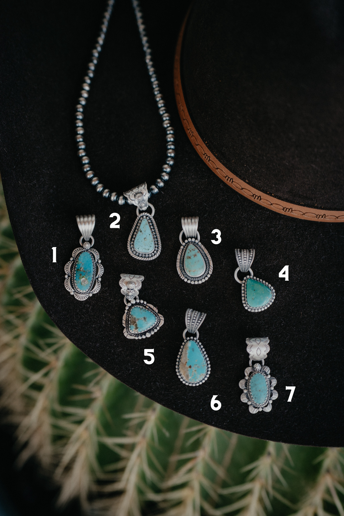 Everyday Wear Turquoise & Sterling Silver Pendants