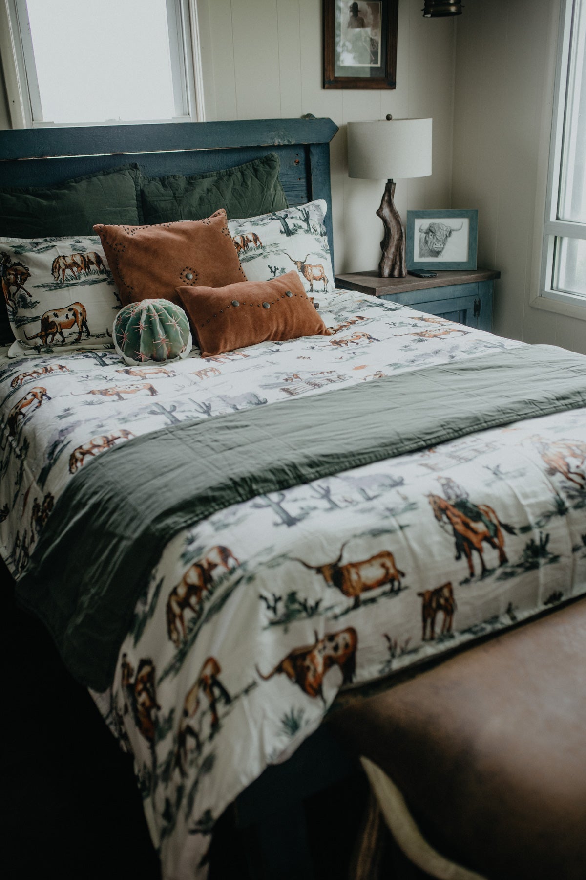 "Ranch Life in Colour' Duvet Cover Set (Queen, King)