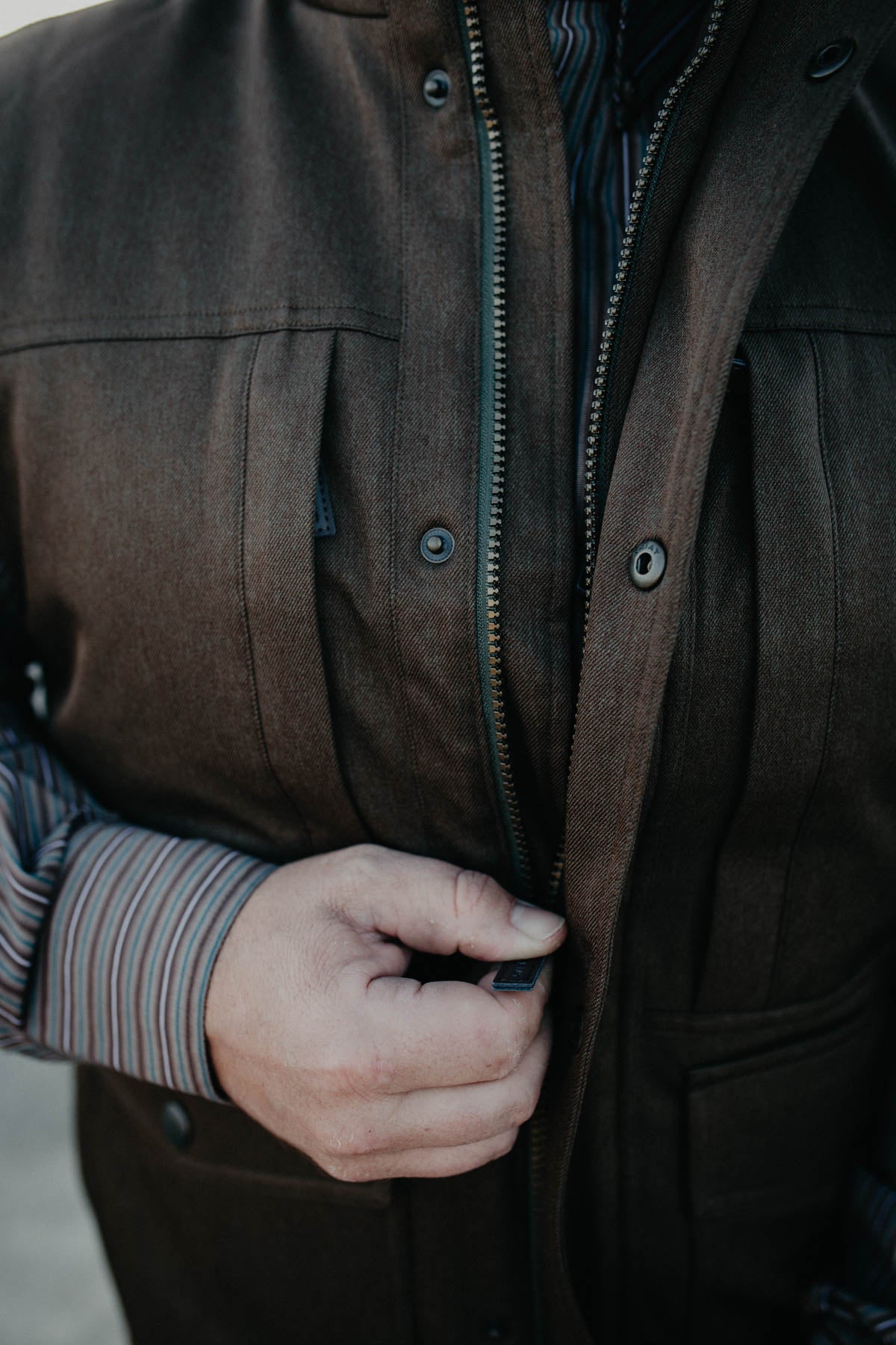 'Abilene' Men's Ariat Brown Vest (S-L)