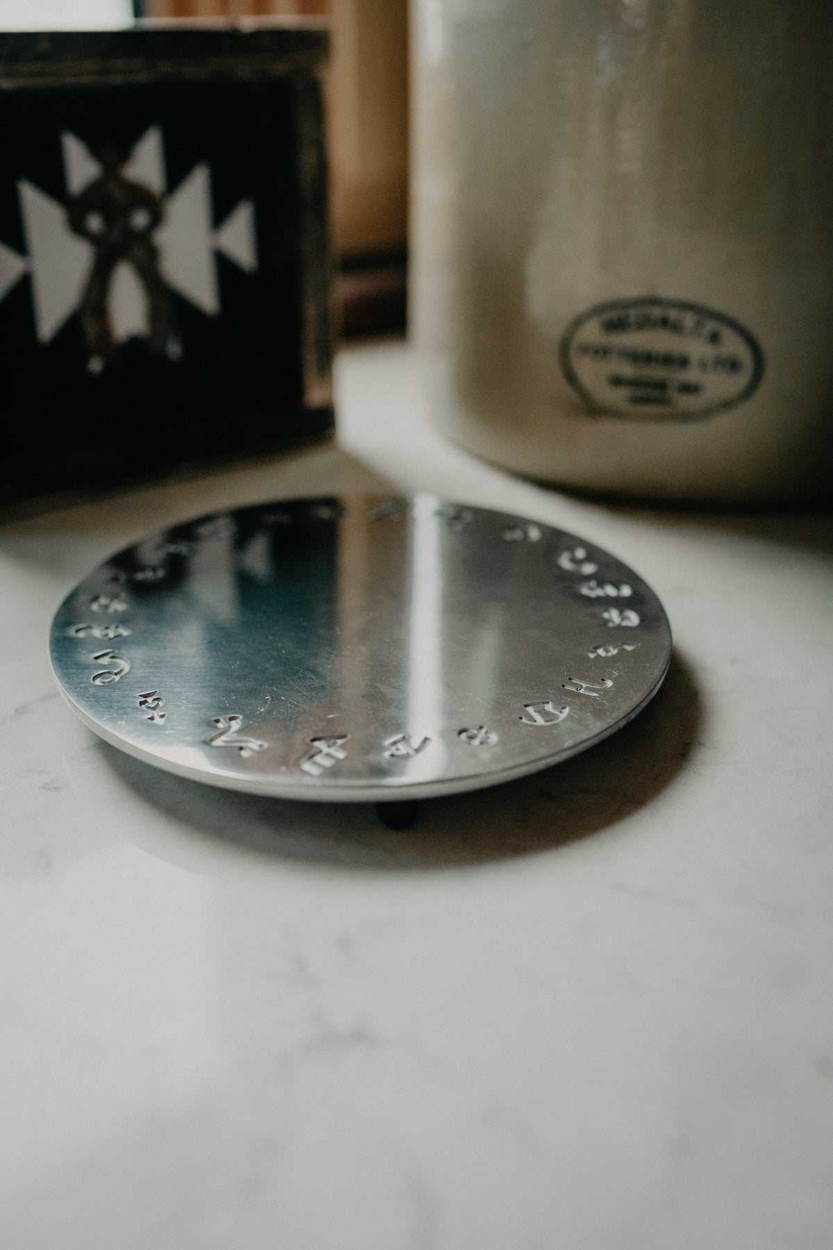 Branded Style Cast Aluminum Trivet/ Hot Plate