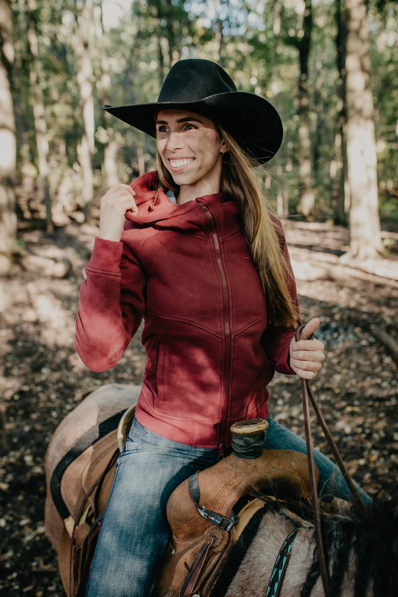 'Emma' Maroon Kimes Ranch (S-XXL)