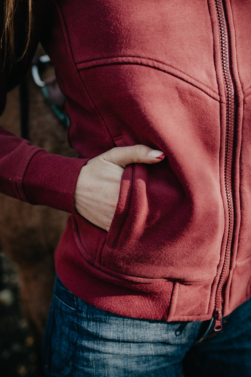 'Emma' Maroon Kimes Ranch (S-XXL)