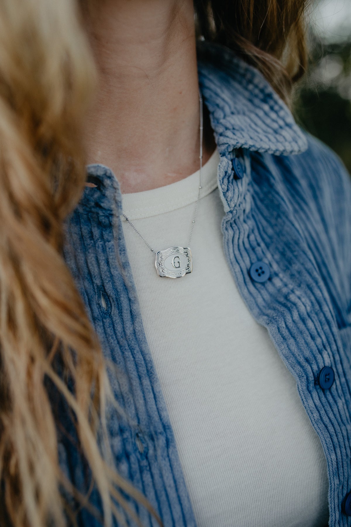 Initial Buckle Necklace (2 Options)