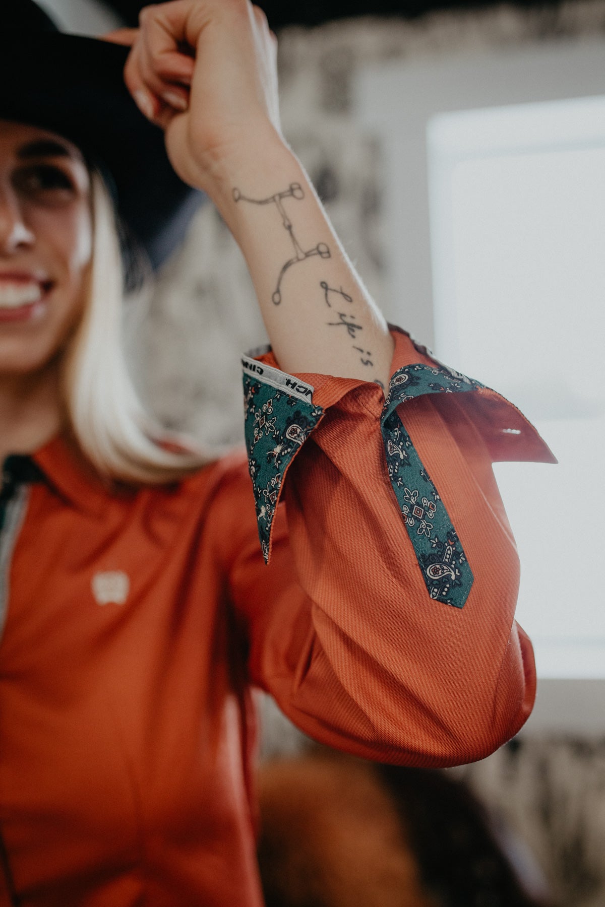 'Rylee' Copper Stripe Women's CINCH Button Up (L -XL Only)
