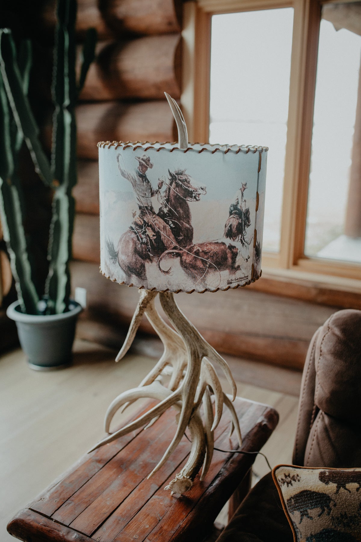 Lampshade 'Pasture Roping' - 14 Inches