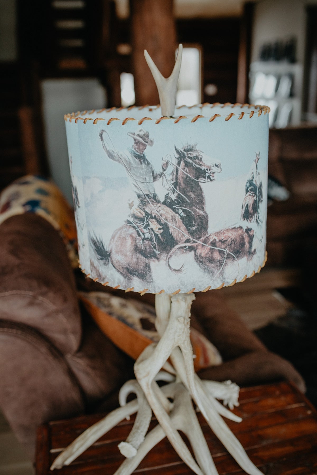 Lampshade 'Pasture Roping' - 14 Inches