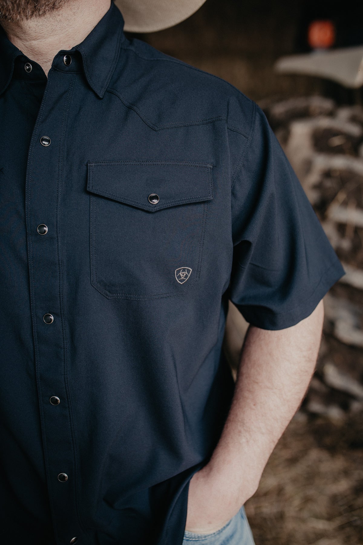 'Jordan' Western Venttek Snap Shirt Black (S-XXL)