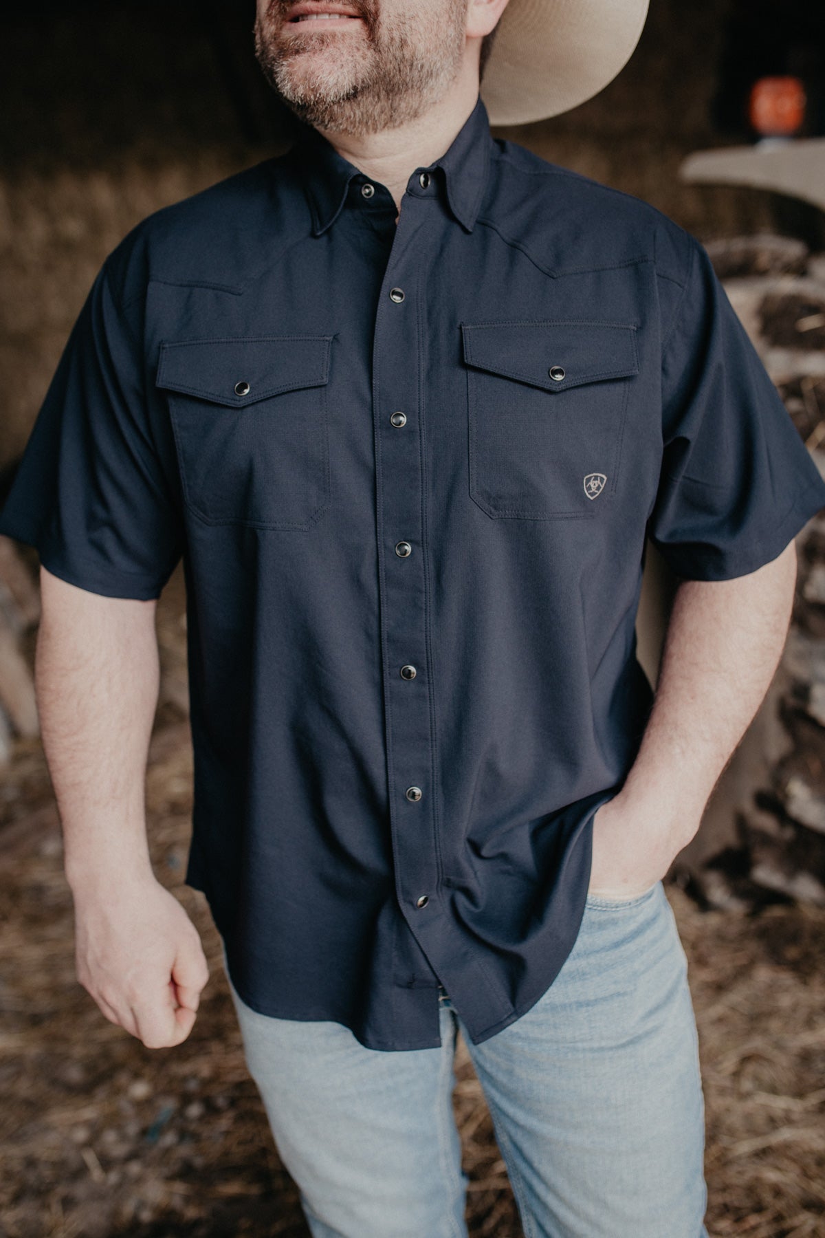 'Jordan' Western Venttek Snap Shirt Black (S-XXL)