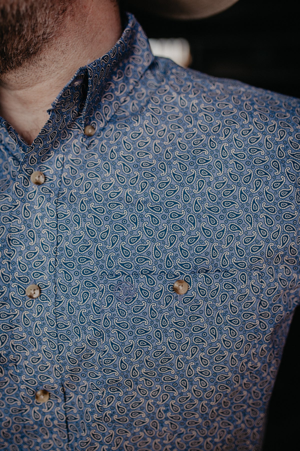 'Spencer' Men's Long Sleeve Paisley Button Down by Wrangler (S-XXL)