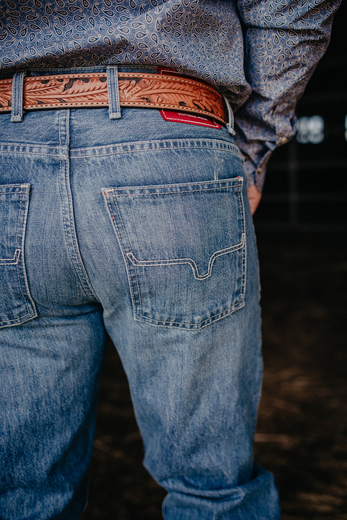 'James' Kimes Ranch Men's Mid Wash Jean (Size 27-38)