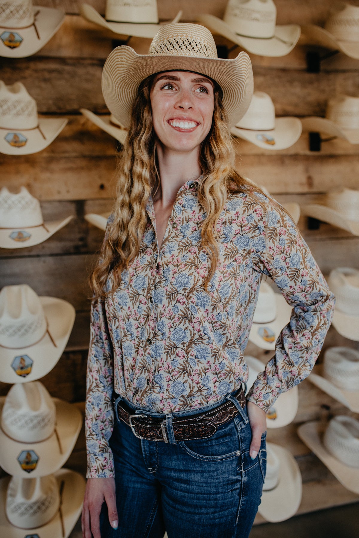 'Layla' Ariat Women's Homestyle Prairie Blouse (S - M Only)
