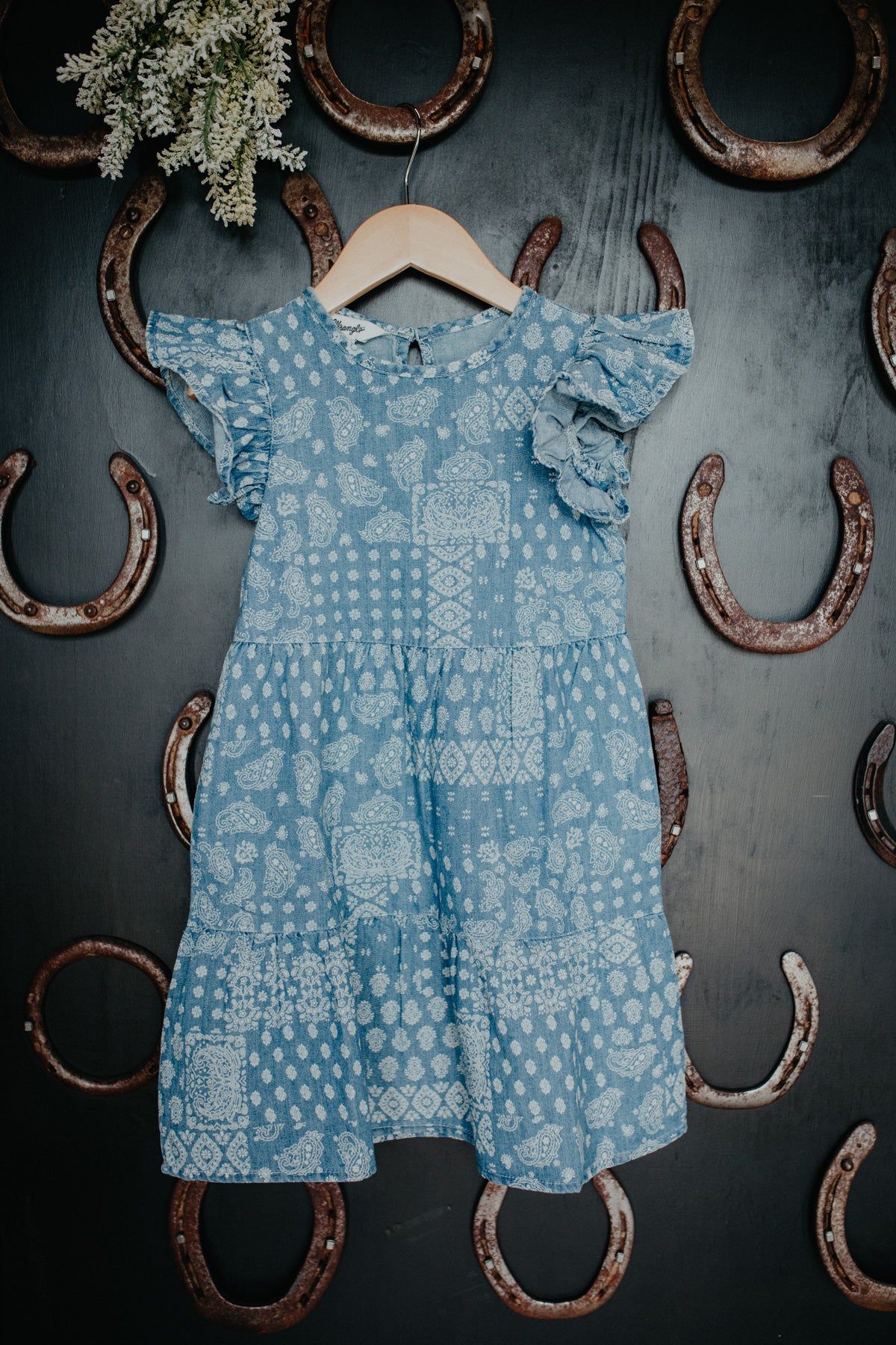 'Harlow' Girl's Wrangler Bandana Dress (XS-XL)