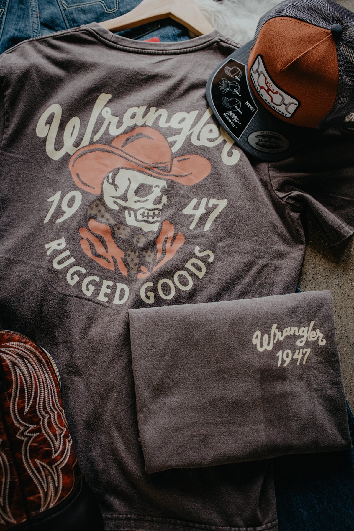 'Rugged Skull' Men's Wrangler Graphic Tee (S-XXL)