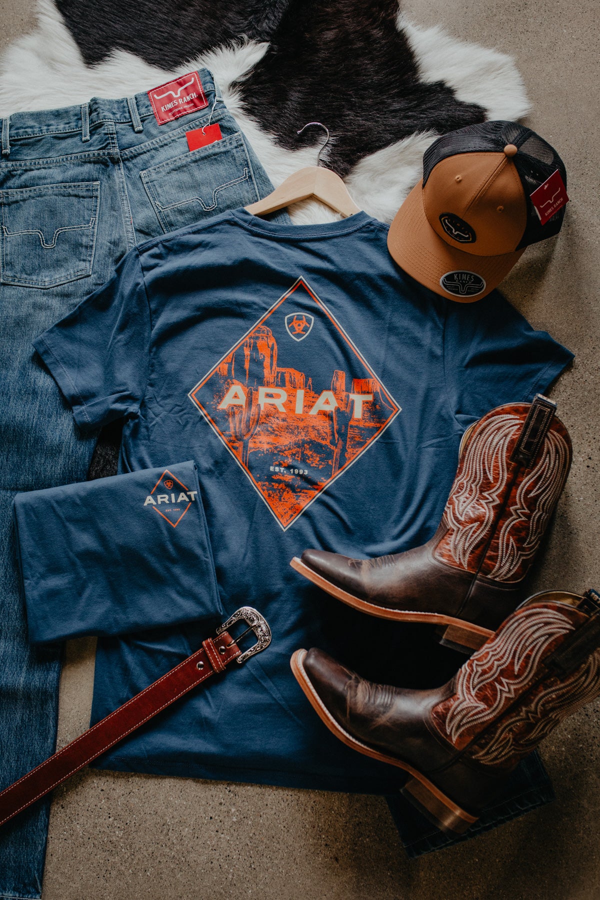 'Daryl' Ariat Mens Diamond Valley T-Shirt