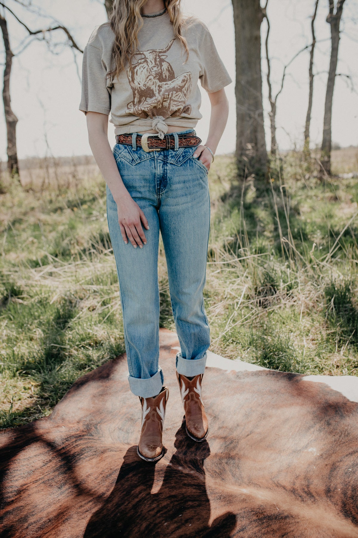 'Ginny' Acid Wash Bareback High Rise by Cruel Denim (25-33)