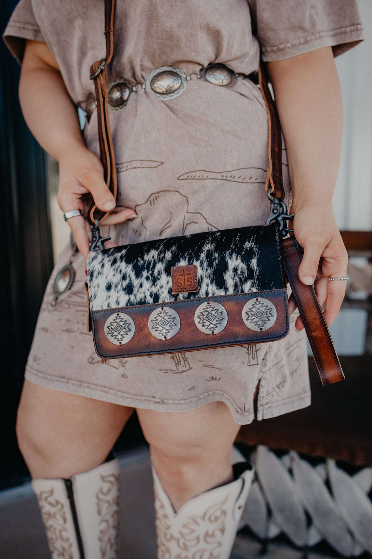Vaquero Concho Evie Organizer Cowhide