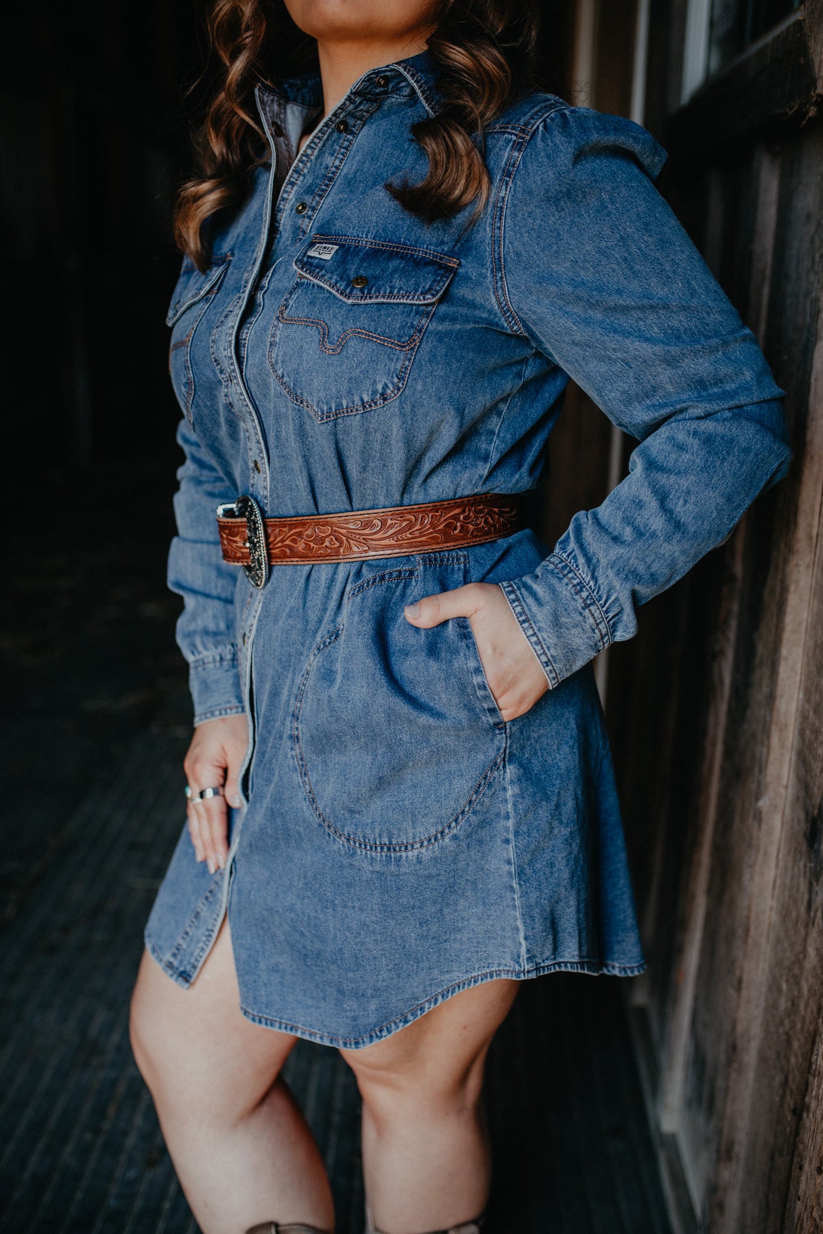 'Rox' Women's Kimes Ranch Denim Dress (S - XL)