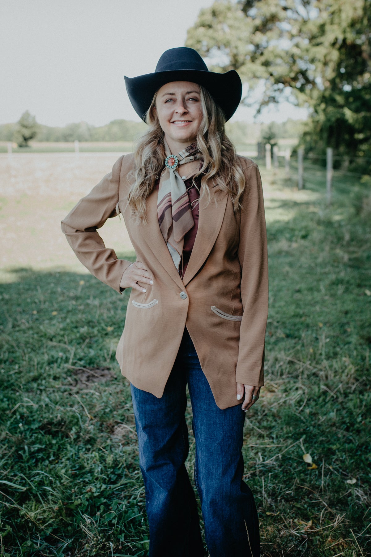 'Trailblazer' Toasted Coconut Women's Ariat Blazer (XS-XXL)